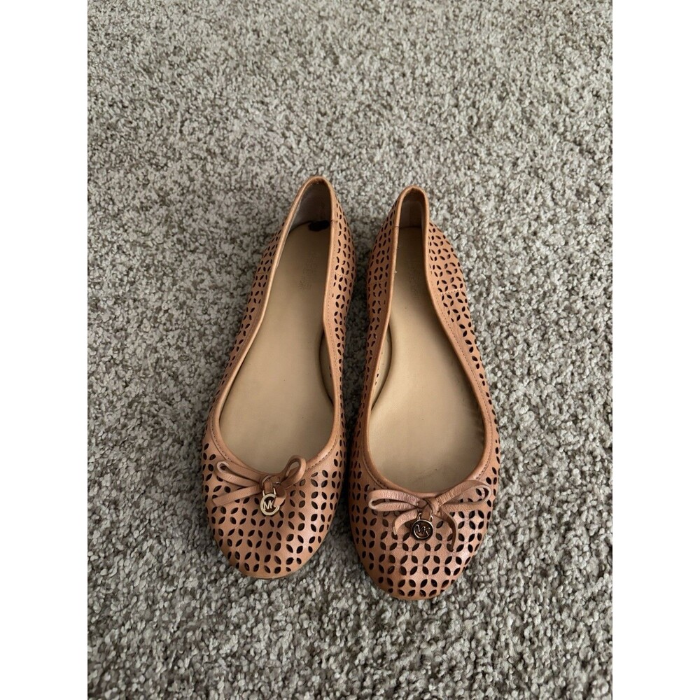Women's Michael Kors Tan Ballerina Shoes, Size 8